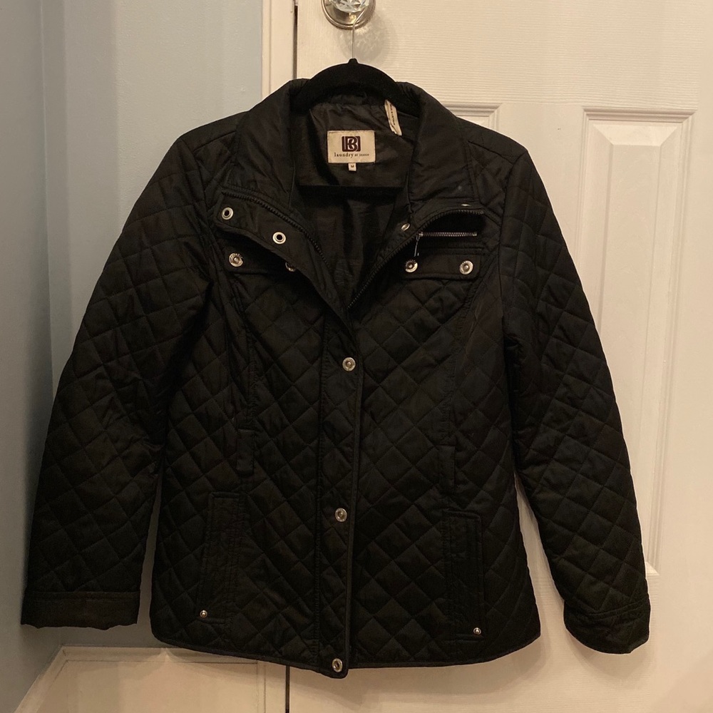Laundry By Design Black Quilted Jacket